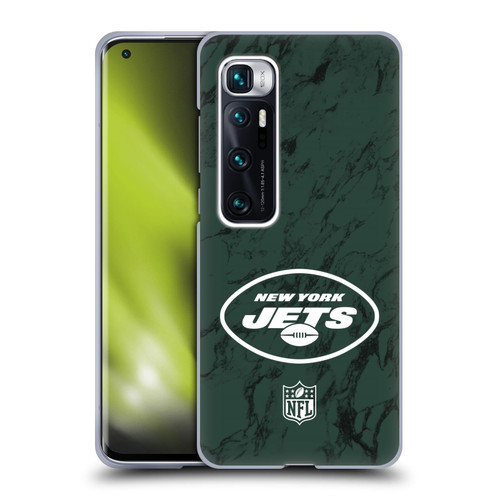 NFL New York Jets Graphics Coloured Marble Soft Gel Case for Xiaomi Mi 10 Ultra 5G