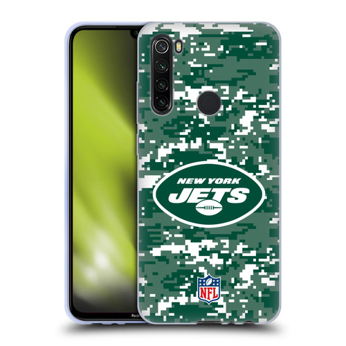 NFL New York Jets Graphics Digital Camouflage Soft Gel Case for Xiaomi Redmi Note 8T