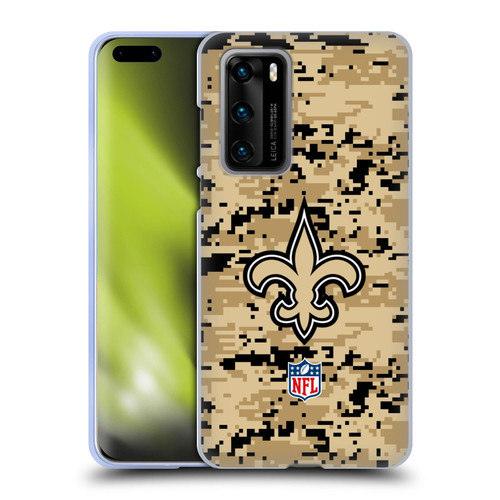 NFL New Orleans Saints Graphics Digital Camouflage Soft Gel Case for Huawei P40 5G