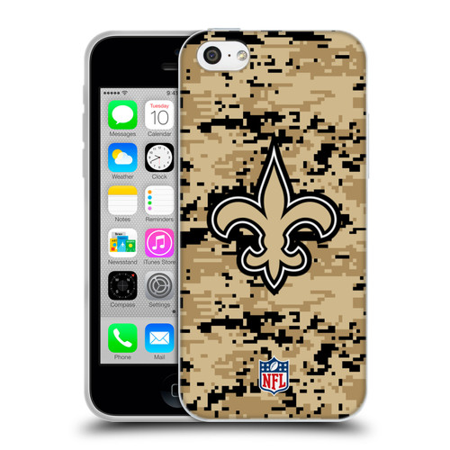 NFL New Orleans Saints Graphics Digital Camouflage Soft Gel Case for Apple iPhone 5c