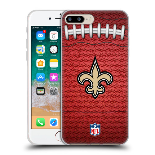 NFL New Orleans Saints Graphics Football Soft Gel Case for Apple iPhone 7 Plus / iPhone 8 Plus