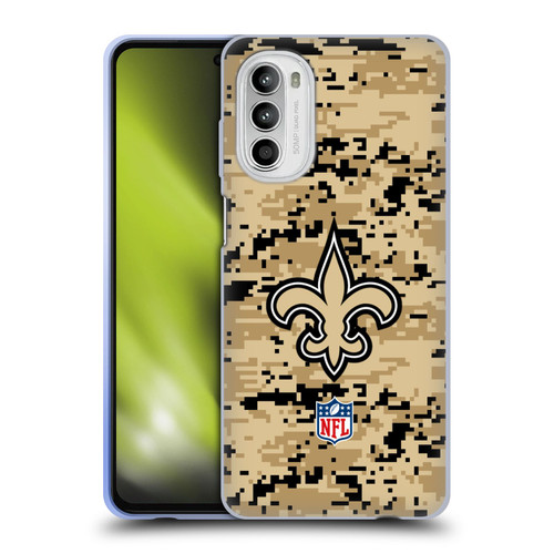 NFL New Orleans Saints Graphics Digital Camouflage Soft Gel Case for Motorola Moto G52