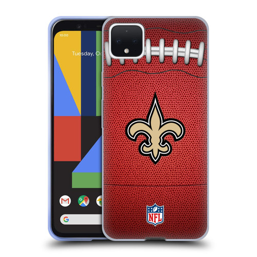 NFL New Orleans Saints Graphics Football Soft Gel Case for Google Pixel 4 XL