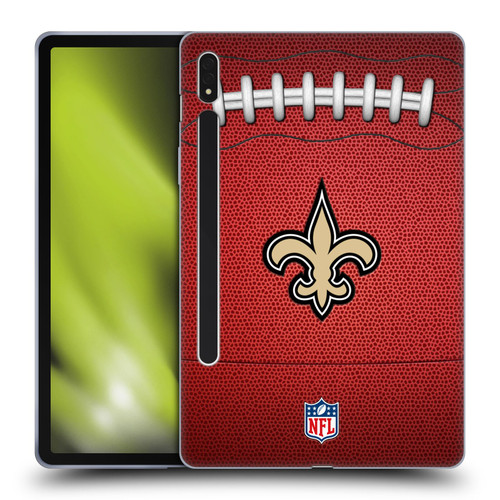 NFL New Orleans Saints Graphics Football Soft Gel Case for Samsung Galaxy Tab S8