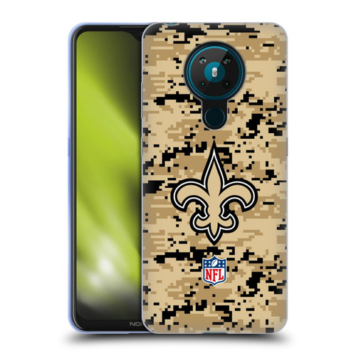 NFL New Orleans Saints Graphics Digital Camouflage Soft Gel Case for Nokia 5.3