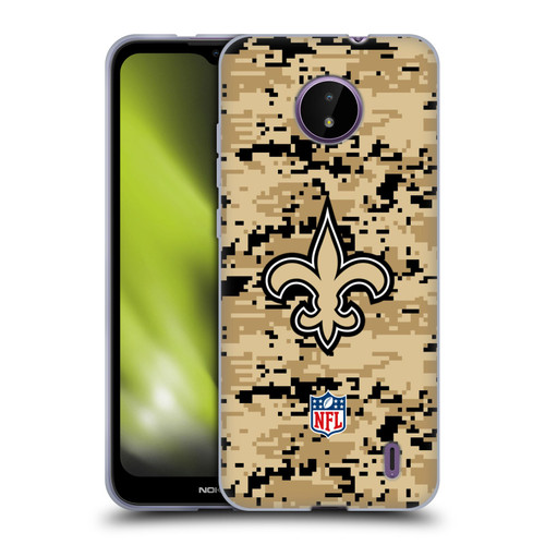 NFL New Orleans Saints Graphics Digital Camouflage Soft Gel Case for Nokia C10 / C20