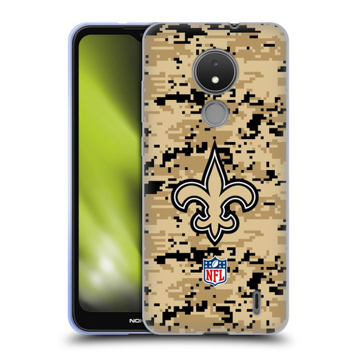 NFL New Orleans Saints Graphics Digital Camouflage Soft Gel Case for Nokia C21