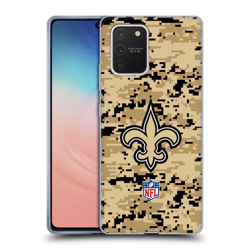 NFL New Orleans Saints Graphics Digital Camouflage Soft Gel Case for Samsung Galaxy S10 Lite