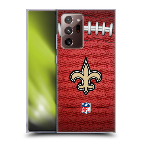 NFL New Orleans Saints Graphics Football Soft Gel Case for Samsung Galaxy Note20 Ultra / 5G