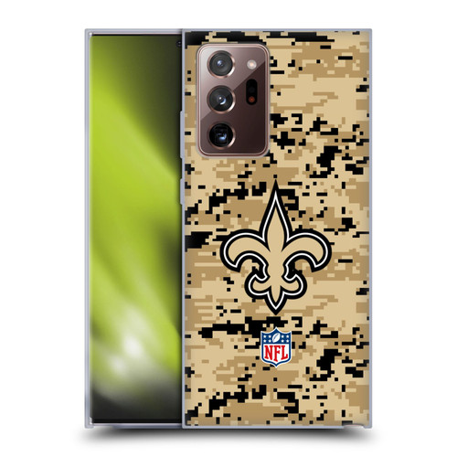 NFL New Orleans Saints Graphics Digital Camouflage Soft Gel Case for Samsung Galaxy Note20 Ultra / 5G