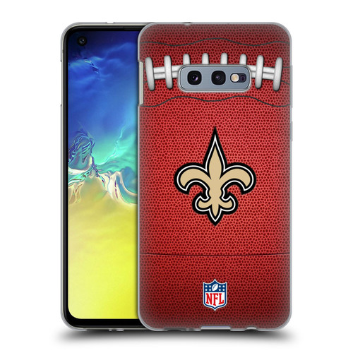 NFL New Orleans Saints Graphics Football Soft Gel Case for Samsung Galaxy S10e