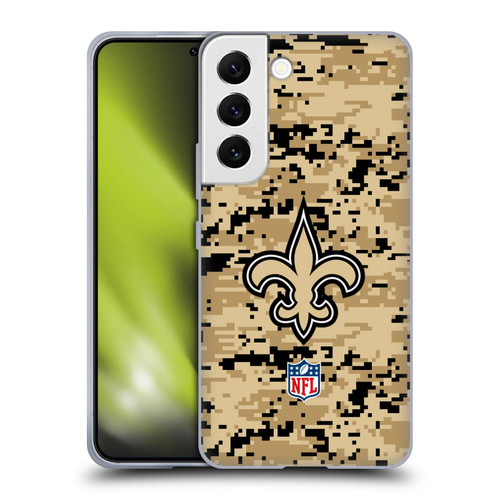 NFL New Orleans Saints Graphics Digital Camouflage Soft Gel Case for Samsung Galaxy S22 5G