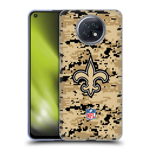 NFL New Orleans Saints Graphics Digital Camouflage Soft Gel Case for Xiaomi Redmi Note 9T 5G