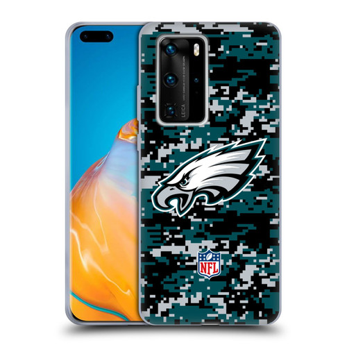 NFL Philadelphia Eagles Graphics Digital Camouflage Soft Gel Case for Huawei P40 Pro / P40 Pro Plus 5G