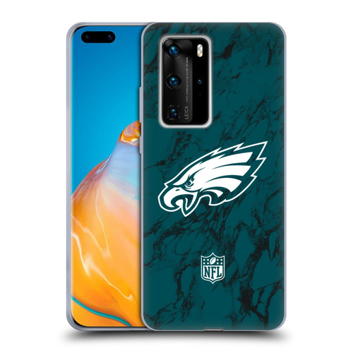NFL Philadelphia Eagles Graphics Coloured Marble Soft Gel Case for Huawei P40 Pro / P40 Pro Plus 5G
