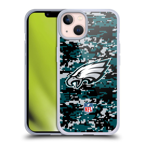 NFL Philadelphia Eagles Graphics Digital Camouflage Soft Gel Case for Apple iPhone 13 NFL Philadelphia Eagles Graphics Digital Camouflage Soft Gel Case for Apple iPhone 13