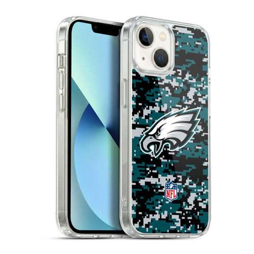 NFL Philadelphia Eagles Graphics Digital Camouflage Soft Gel Case for Apple iPhone 13