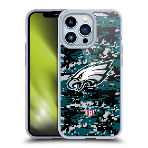 NFL Philadelphia Eagles Graphics Digital Camouflage Soft Gel Case for Apple iPhone 13 Pro NFL Philadelphia Eagles Graphics Digital Camouflage Soft Gel Case for Apple iPhone 13 Pro