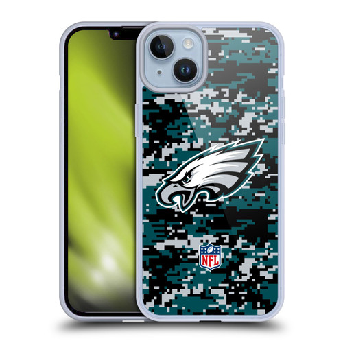 NFL Philadelphia Eagles Graphics Digital Camouflage Soft Gel Case for Apple iPhone 14 Plus NFL Philadelphia Eagles Graphics Digital Camouflage Soft Gel Case for Apple iPhone 14 Plus