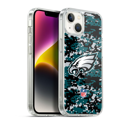 NFL Philadelphia Eagles Graphics Digital Camouflage Soft Gel Case for Apple iPhone 14 Plus & MagSafe