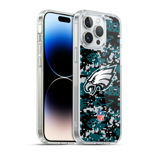 NFL Philadelphia Eagles Graphics Digital Camouflage Soft Gel Case for Apple iPhone 14 Pro Max & MagSafe