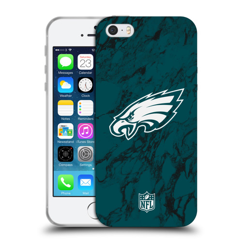 NFL Philadelphia Eagles Graphics Coloured Marble Soft Gel Case for Apple iPhone 5 / 5s / iPhone SE 2016