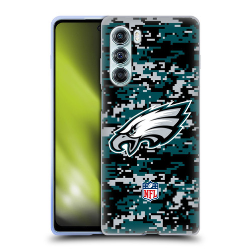 NFL Philadelphia Eagles Graphics Digital Camouflage Soft Gel Case for Motorola Edge S30 / Moto G200 5G