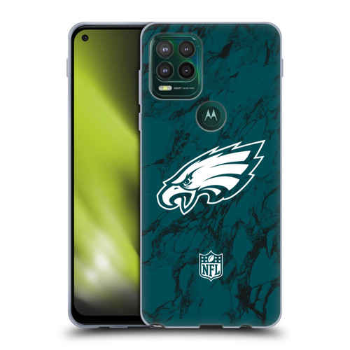 NFL Philadelphia Eagles Graphics Coloured Marble Soft Gel Case for Motorola Moto G Stylus 5G 2021