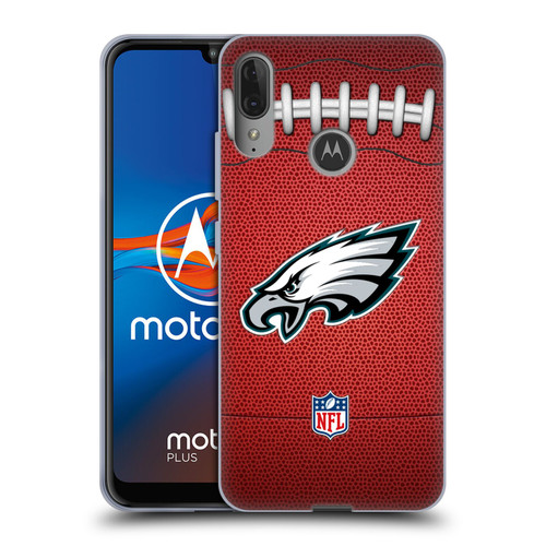 NFL Philadelphia Eagles Graphics Football Soft Gel Case for Motorola Moto E6 Plus