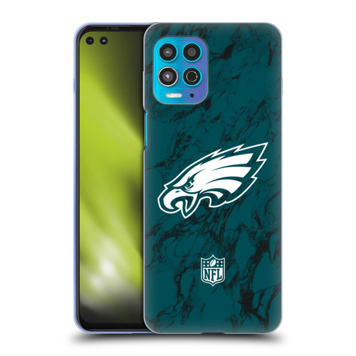 NFL Philadelphia Eagles Graphics Coloured Marble Soft Gel Case for Motorola Moto G100