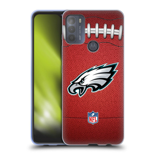 NFL Philadelphia Eagles Graphics Football Soft Gel Case for Motorola Moto G50