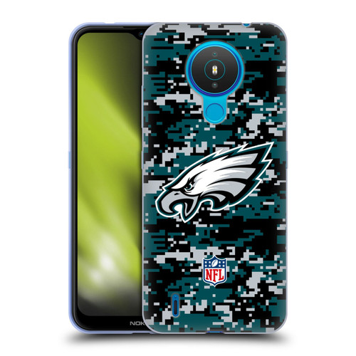 NFL Philadelphia Eagles Graphics Digital Camouflage Soft Gel Case for Nokia 1.4