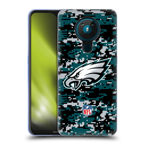 NFL Philadelphia Eagles Graphics Digital Camouflage Soft Gel Case for Nokia 5.3