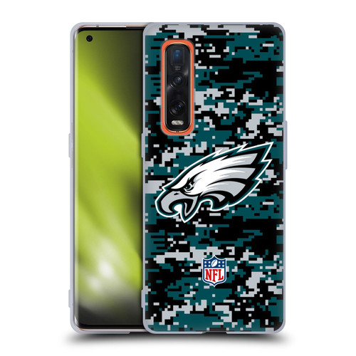 NFL Philadelphia Eagles Graphics Digital Camouflage Soft Gel Case for OPPO Find X2 Pro 5G