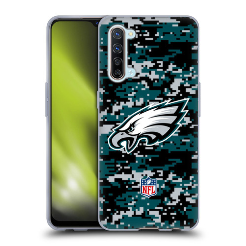 NFL Philadelphia Eagles Graphics Digital Camouflage Soft Gel Case for OPPO Find X2 Lite 5G
