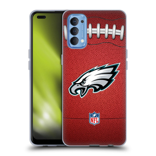 NFL Philadelphia Eagles Graphics Football Soft Gel Case for OPPO Reno 4 5G