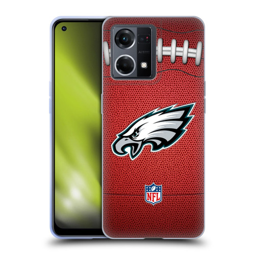 NFL Philadelphia Eagles Graphics Football Soft Gel Case for OPPO Reno8 4G