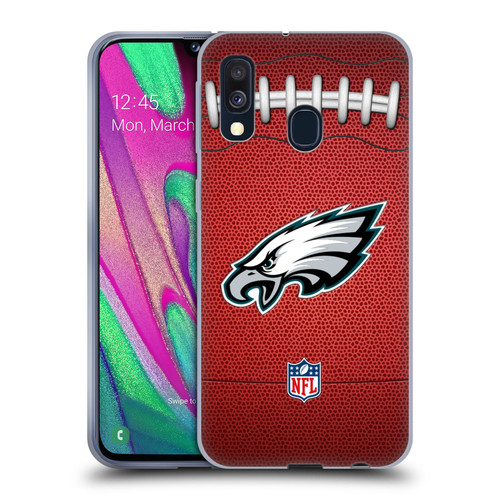 NFL Philadelphia Eagles Graphics Football Soft Gel Case for Samsung Galaxy A40 (2019)