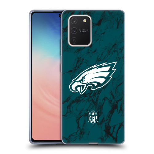 NFL Philadelphia Eagles Graphics Coloured Marble Soft Gel Case for Samsung Galaxy S10 Lite