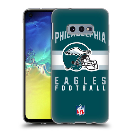 NFL Philadelphia Eagles Graphics Helmet Typography Soft Gel Case for Samsung Galaxy S10e