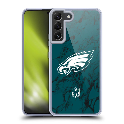 NFL Philadelphia Eagles Graphics Coloured Marble Soft Gel Case for Samsung Galaxy S22+ 5G