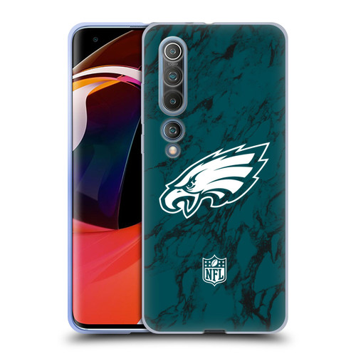 NFL Philadelphia Eagles Graphics Coloured Marble Soft Gel Case for Xiaomi Mi 10 5G / Mi 10 Pro 5G