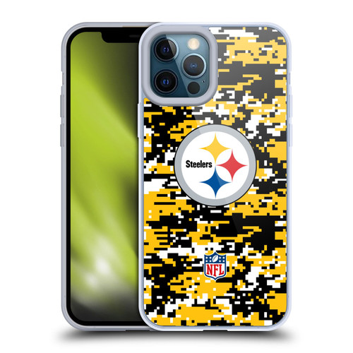 NFL Pittsburgh Steelers Graphics Digital Camouflage Soft Gel Case for Apple iPhone 12 Pro Max
