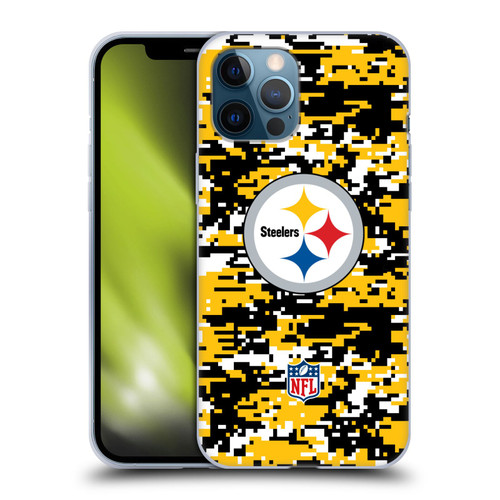 NFL Pittsburgh Steelers Graphics Digital Camouflage Soft Gel Case for Apple iPhone 12 Pro Max