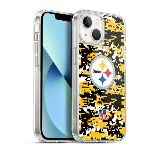 NFL Pittsburgh Steelers Graphics Digital Camouflage Soft Gel Case for Apple iPhone 13
