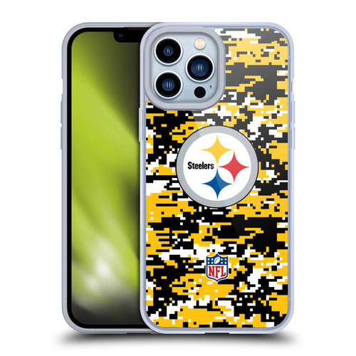 NFL Pittsburgh Steelers Graphics Digital Camouflage Soft Gel Case for Apple iPhone 13 Pro Max NFL Pittsburgh Steelers Graphics Digital Camouflage Soft Gel Case for Apple iPhone 13 Pro Max
