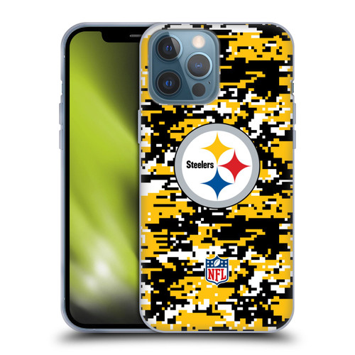 NFL Pittsburgh Steelers Graphics Digital Camouflage Soft Gel Case for Apple iPhone 13 Pro Max