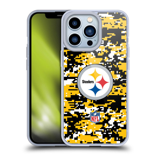 NFL Pittsburgh Steelers Graphics Digital Camouflage Soft Gel Case for Apple iPhone 13 Pro NFL Pittsburgh Steelers Graphics Digital Camouflage Soft Gel Case for Apple iPhone 13 Pro