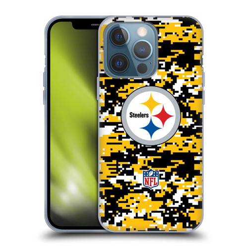 NFL Pittsburgh Steelers Graphics Digital Camouflage Soft Gel Case for Apple iPhone 13 Pro