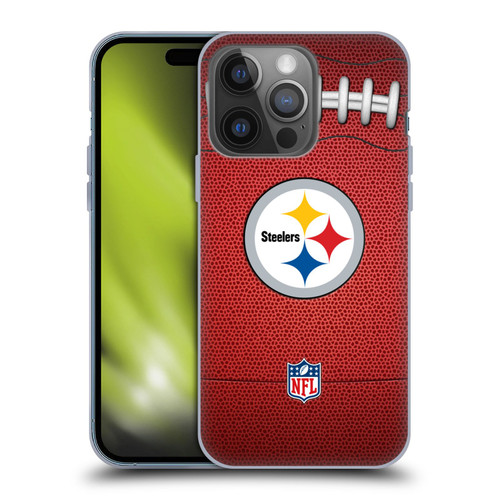 NFL Pittsburgh Steelers Graphics Football Soft Gel Case for Apple iPhone 14 Pro